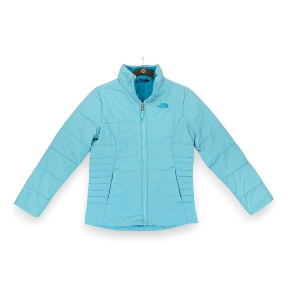 North‎ Face Girls Harway Insulated Jacket Nimbus Blue Size L(14/16) MSRP $80.00 - Picture 1 of 10